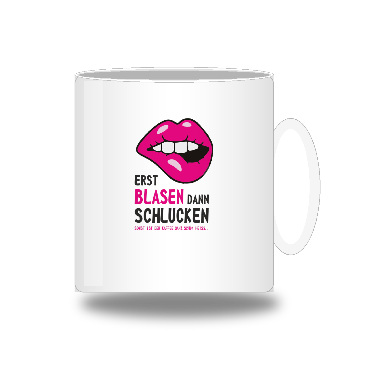 Tasse: Erst blasen, dann schlucken