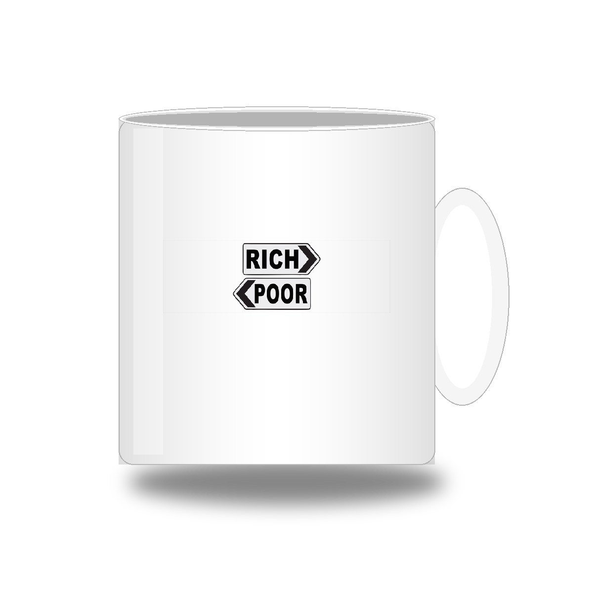 Tasse: Rich oder Poor - Wegweiser